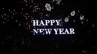 黑金风格新年快乐背景图片