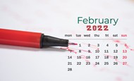 2022年2月日历精美图片