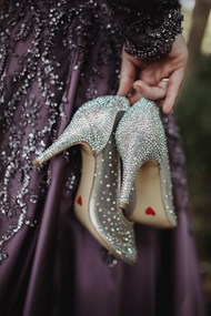 白色新娘婚鞋精美图片
