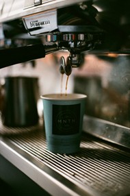 咖啡机磨咖啡精美图片