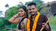 印度情侣摄影高清图片