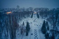 冬天城市外景高清图片