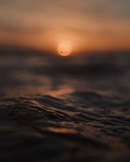 黄昏海水微距写真精美图片