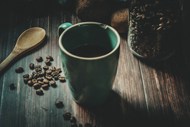 咖啡豆与咖啡杯素材精美图片