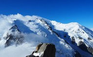 阿尔卑斯雪山地貌景观高清图片