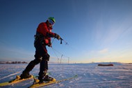 冬季雪地双板滑雪运动图片大全