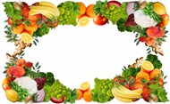 水果蔬菜边框背景图片下载