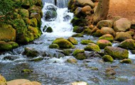 小溪岩石流水风景精美图片