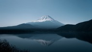富士山湖泊山水风景图片