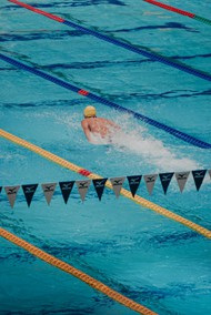 泳池游泳运动比赛高清图片