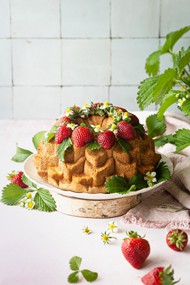 自制草莓糕点精美图片