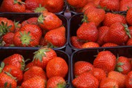 盒装红色草莓水果高清图片