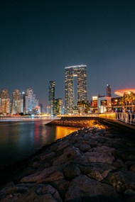 现代繁华都市建筑夜景精美图片