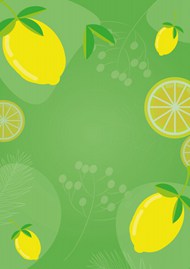 夏日柠檬味背景图片下载