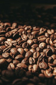 咖啡豆烘干高清图片