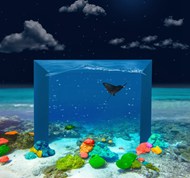 蓝色水族馆海底世界高清图片