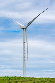 风电场风力涡轮机高清图片