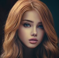 欧美亚麻卷发发型高清图片