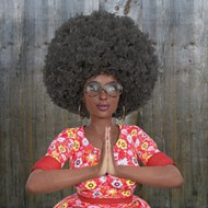 非洲美女爆炸头卷发发型高清图片