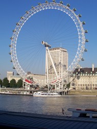 英国伦敦眼摩天轮高清图片