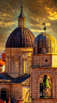 黄昏欧洲大教堂图片