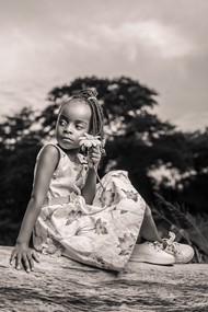 非洲儿童黑白写真精美图片