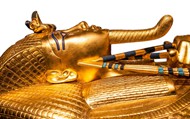 金色埃及古代雕像高清图片