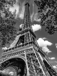 巴黎埃菲尔铁塔黑白写真图片大全