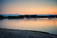 阿默尔湖黄昏图片