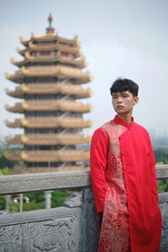 中国传统服饰帅哥摄影高清图片