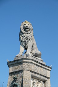 东方狮子雕像精美图片