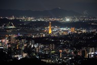 日本长崎城市夜景图片大全