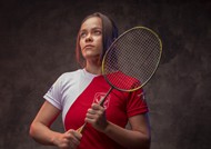 羽毛球运动员美女高清图片