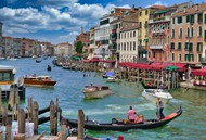 水上威尼斯大运河高清图片
