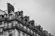 巴黎黑白建筑写真精美图片
