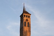 中世纪建筑时钟塔精美图片