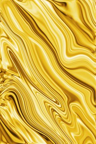 黄色金子液体抽象底纹精美图片