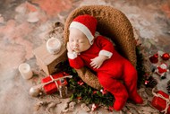 圣诞节新生儿摄影写真高清图片