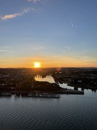 科布伦茨莱茵河夕阳精美图片