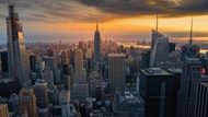 美国曼哈顿摩天大楼建筑景观图片
