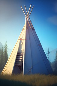 美洲印第安人帐篷图片下载