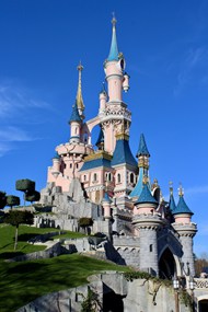 迪士尼乐园童话城堡高清图片