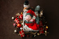 可爱宝宝圣诞摄影精美图片