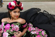 墨西哥美女个性黑色婚纱照图片大全