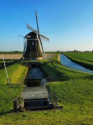 乡村田园荷兰风车图片下载