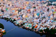 越南西贡贫民窟鸟瞰图精美图片