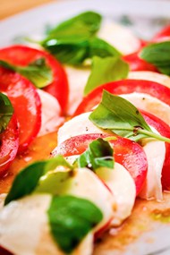 马苏里拉奶酪番茄美食高清图片