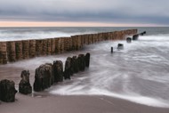 波罗的海防波堤石柱图片