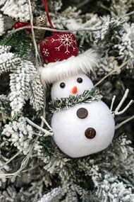 冬季小雪人装饰挂件高清图片