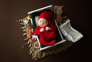 可爱婴儿宝宝圣诞摄影精美图片